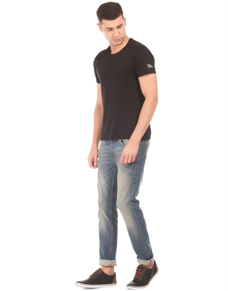 Flying Machine Men Casual Wear Blue Jeans